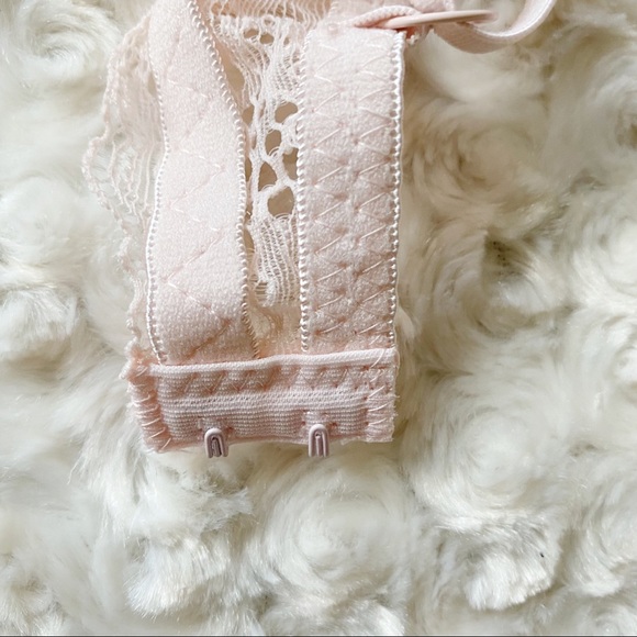 NEW Adrienne Vittadini Studio Lace Padded Sexy Blush Pink Delicate Bra 38C - Picture 5 of 6